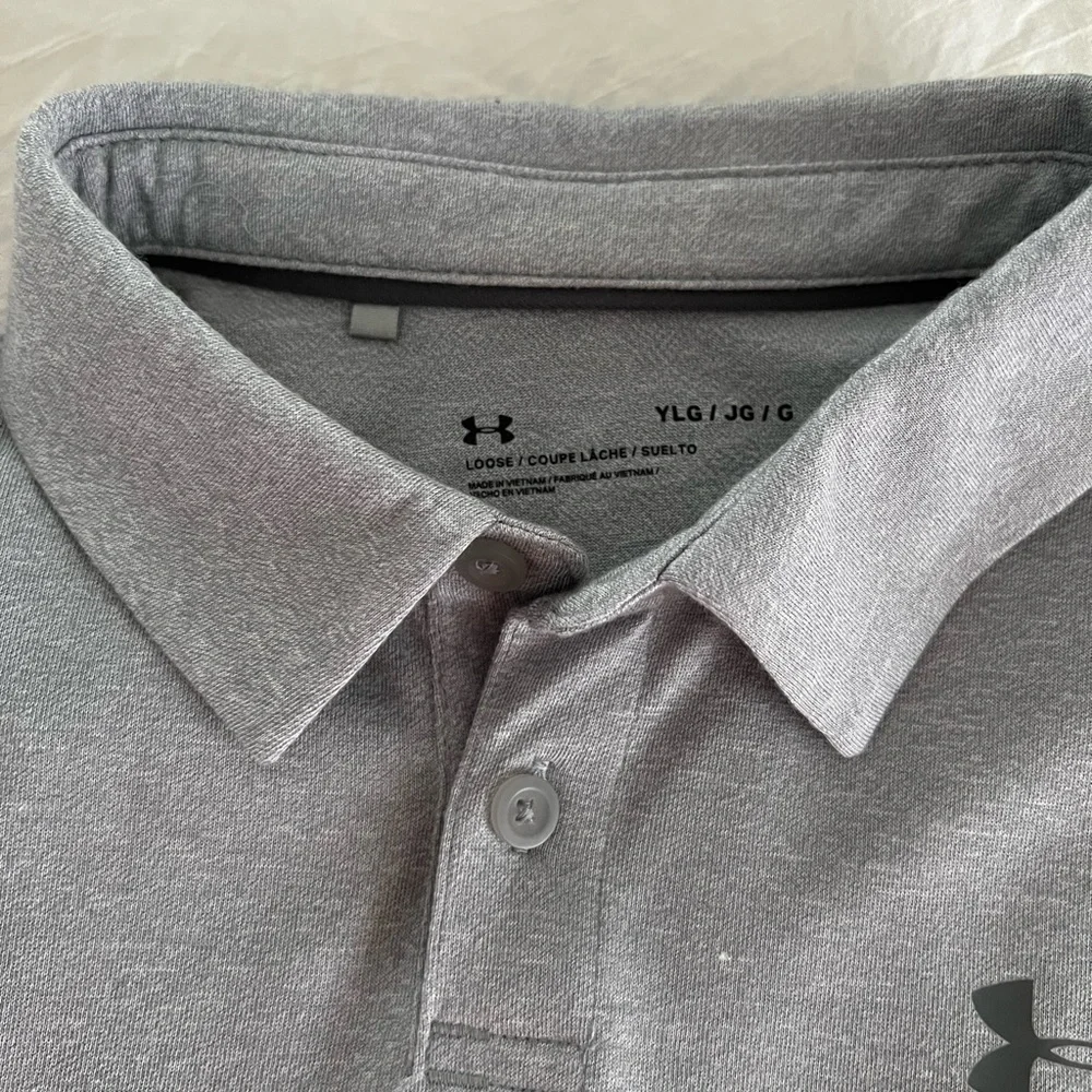 Under Armour Long Sleeve Polo, Youth L
